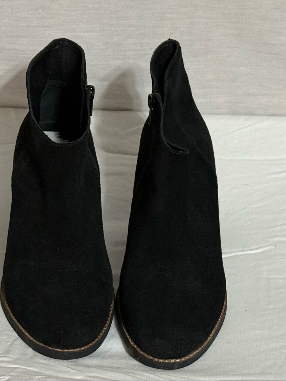 Jeffrey Campbell Kamet-2 Black Suede Ankle Boots Size 10